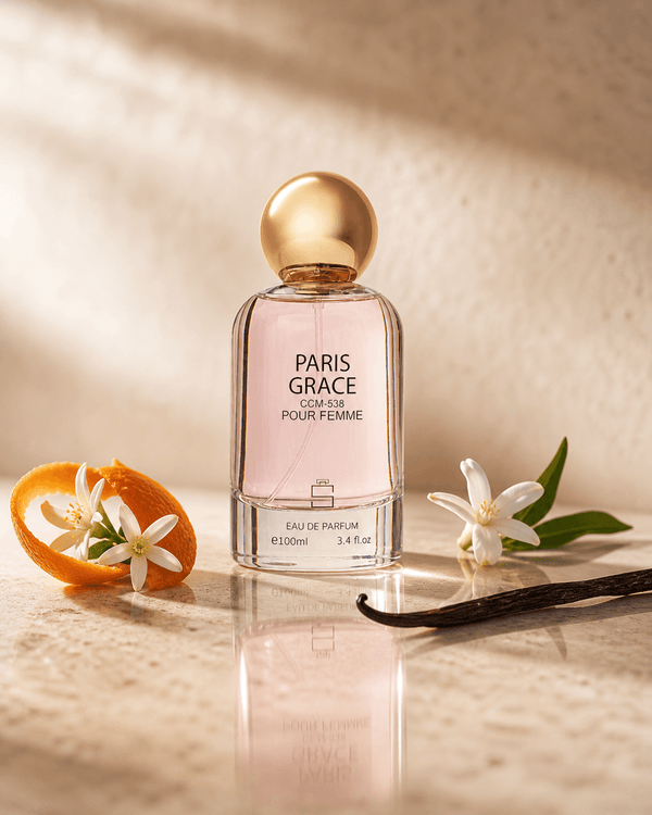 Stellaria Paris Grace pour femme Eau de Parfum 100ml with mandarin orange, orange blossom, jasmine and vanilla