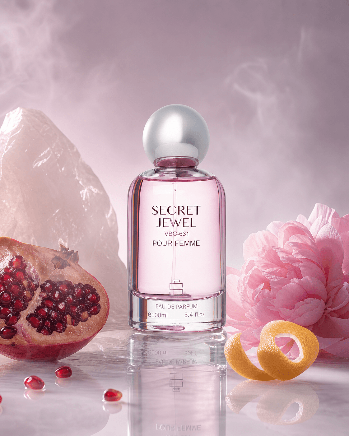 Stellaria Secret Jewel pour femme Eau de Parfum 100ml with pomegranate, yuzu, peony and musk