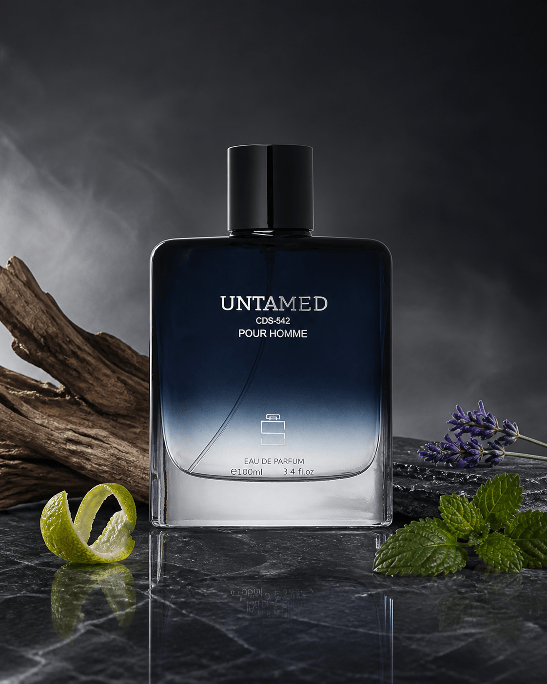 Stellaria Untamed pour homme Eau de Parfum 100ml with bergamot, lavender and patchouli, cedar